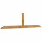 Ekena Millwork Portland Rough Sawn Timber Gable Bracket, Western Red Cedar, 96"W x 24"H x 2"D x 4"F, 6/12 Pitch GBW096X24X0204POR00RWR - alternate 5